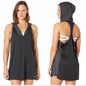 nike hooded cover up dress